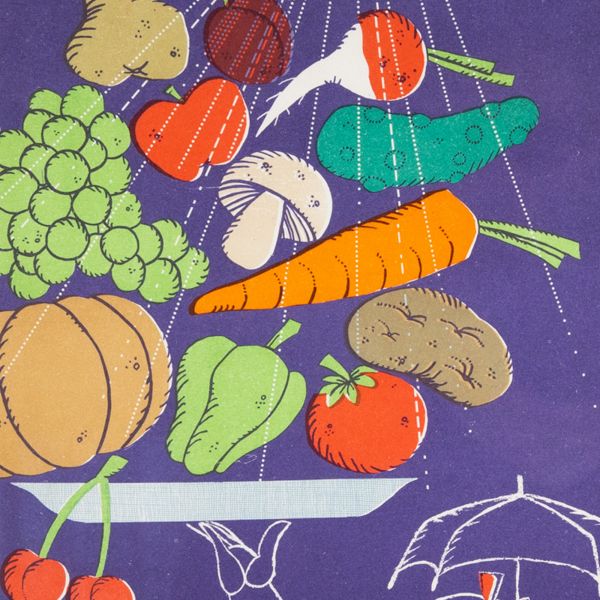 „Spălați fructele și legumele!”, afiș, anii 1980