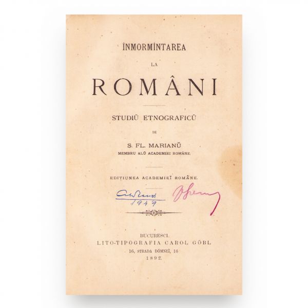 Simion Fl. Marian, Nunta la români + Înmormântarea la români, 1890-1892