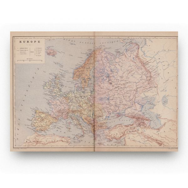 C. De Varigny, Nouvelle géographie moderne des cinq parties du monde, 1890, 4 volume, din biblioteca arhitectului G. M. Cantacuzino