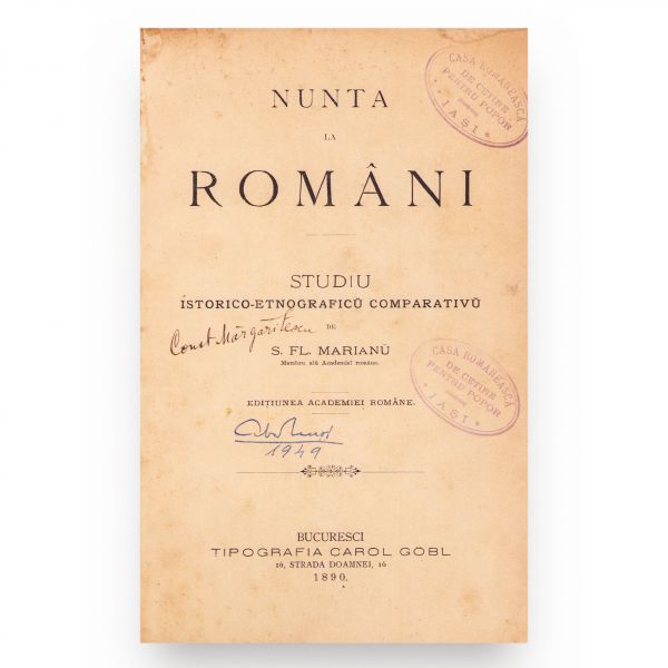 Simion Fl. Marian, Nunta la români + Înmormântarea la români, 1890-1892