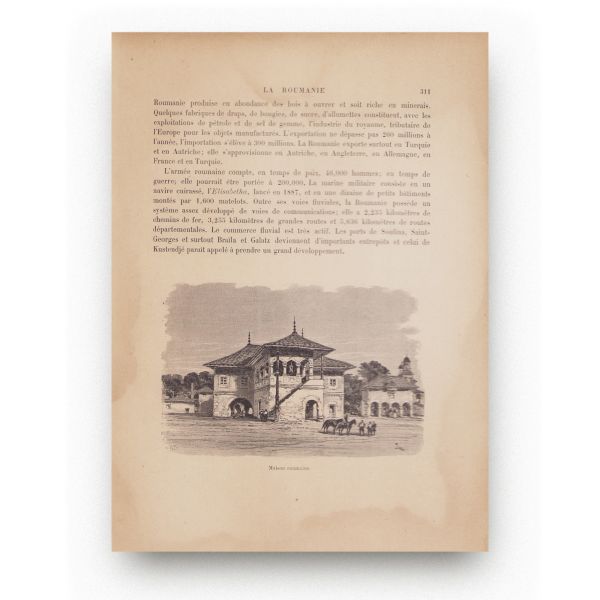 C. De Varigny, Nouvelle géographie moderne des cinq parties du monde, 1890, 4 volume, din biblioteca arhitectului G. M. Cantacuzino