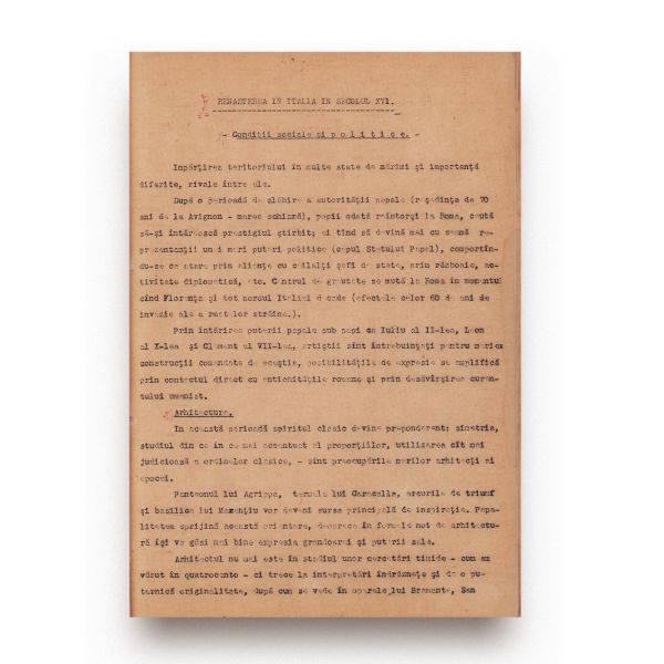 Prof. Mac Constantinescu, Breviar de Istoria Artelor, decembrie 1955, cu semnătură olografă