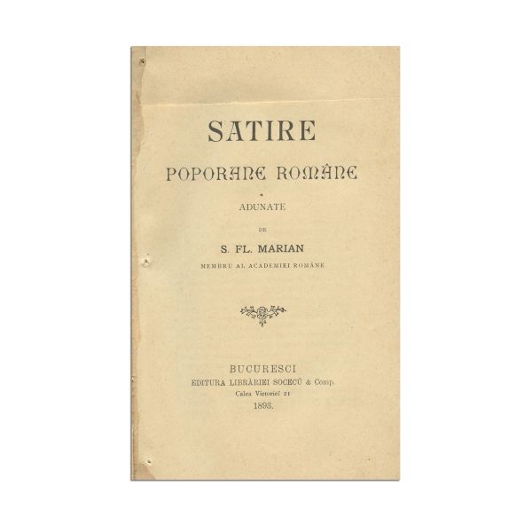 Simion Florea Marian, Satire poporane române, 1893