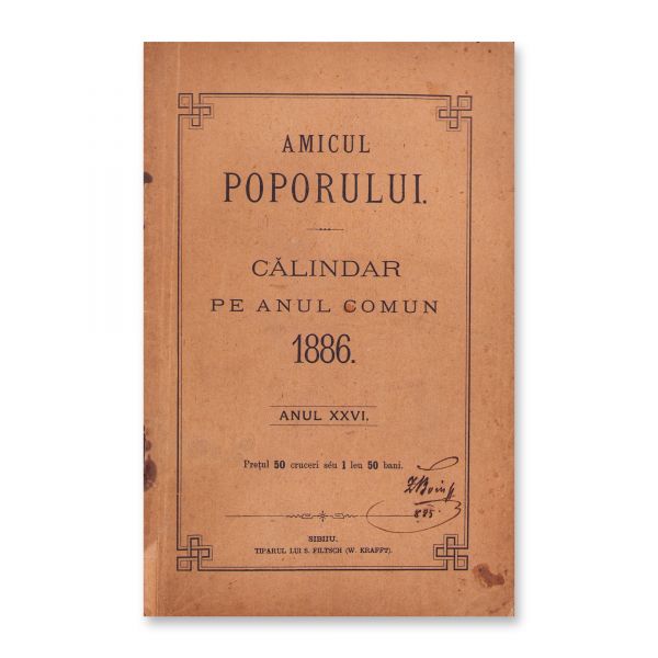Amicul Poporului. Calendar pe anul comun 1886