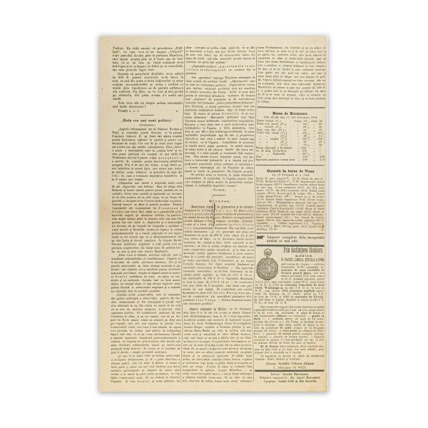 Publicația „Gazeta Transilvaniei”, nr. 19, 15/27 februarie 1884