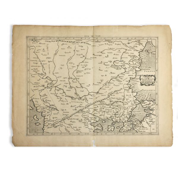 Dacia, Moesia, Tracia și Macedonia, gravură în cupru, hartă editată și publicată de Gerard Mercator, cca. 1695