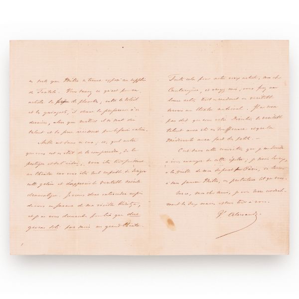 Vasile Alecsandri, scrisoare pentru Ioan Alexandru (Zizine) Cantacuzino, 5 iunie 1872