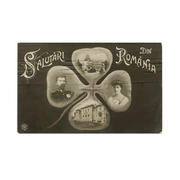 Principele Ferdinand și principesa Maria, carte poștală ilustrată, 1908 