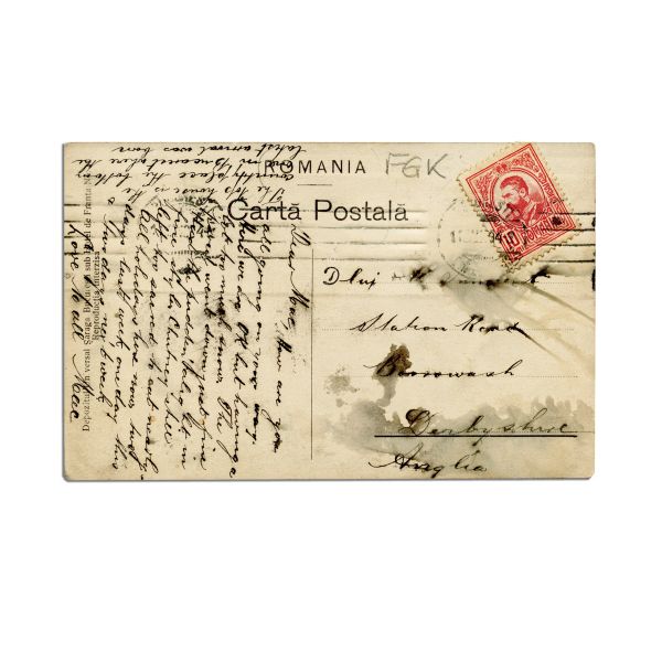 Principele Ferdinand și principesa Maria, carte poștală ilustrată, 1908 