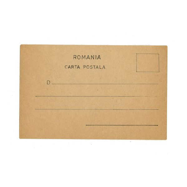 Regele Mihai I al României, carte poștală caricaturală olografă 