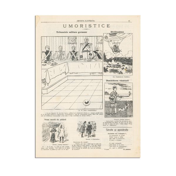Publicația „Revista ilustrată”, Anul I, Nr. 1, 15 octombrie 1908