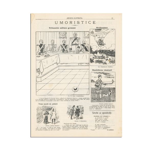 Publicația „Revista ilustrată”, Anul I, Nr. 1, 15 octombrie 1908