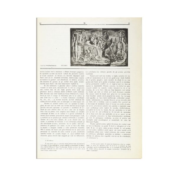 Publicația „UNU”, anul IV, nr. 35, mai 1931