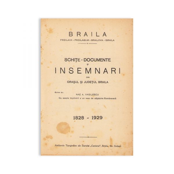 Nae A. Vasile, Schițe - documente și însemnări, 1929 