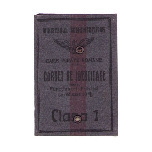 Lucia Cosma, carnet de identitate CFR, 1924 - 1927 