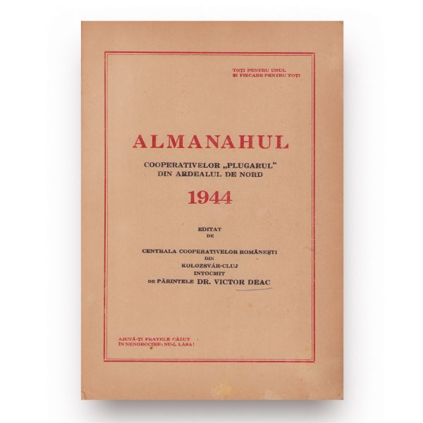 Almanahul cooperativelor „Plugarul” din Ardealul de Nord, 1944