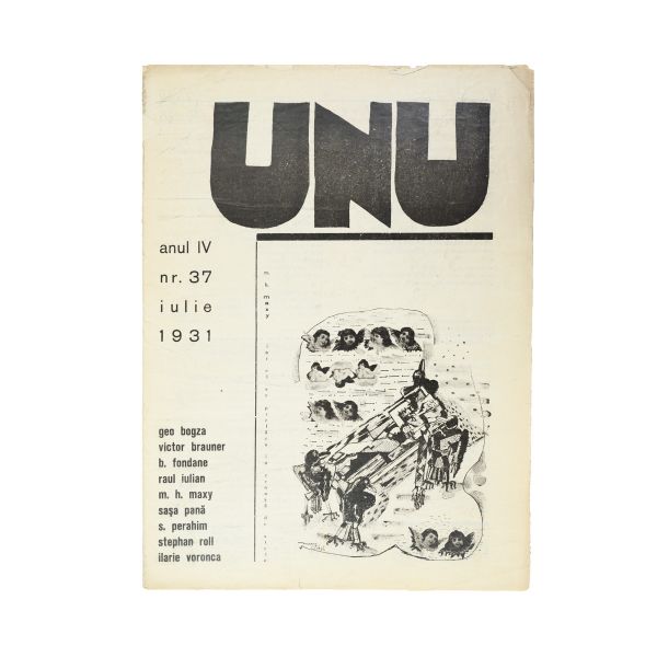 Publicația „UNU”, anul IV, nr. 37, iulie 1931