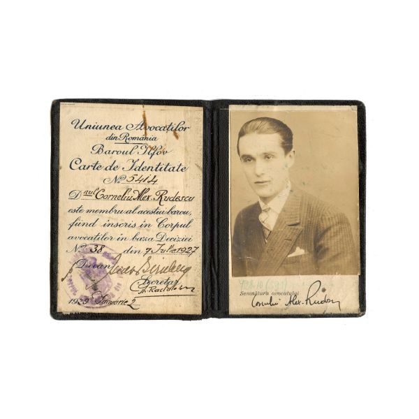 Avocatul Corneliu-Alexandru Rudescu, documente personale, cărți de identitate, cărți de vizită, 1929 - 1940