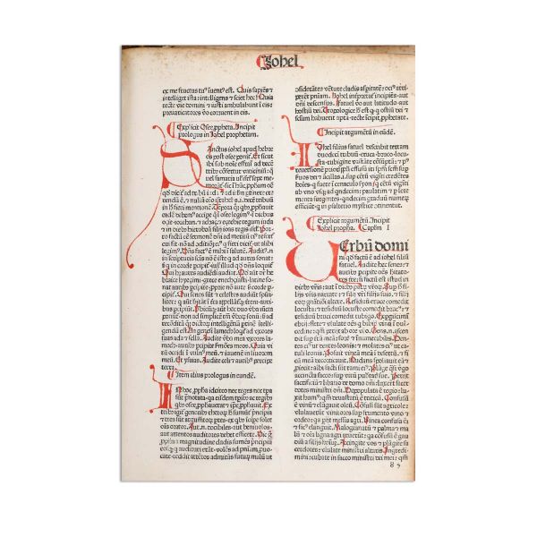 Incunabul - Biblia sacra (latină). [Veneția], 1483 - cu însemnări ce atestă circulația în Transilvania