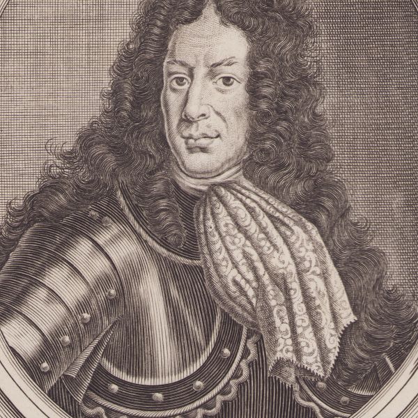 Federico Antonio Ambrogio Veterani, guvernatorul Transilvaniei, gravură în cupru, sec. XVII