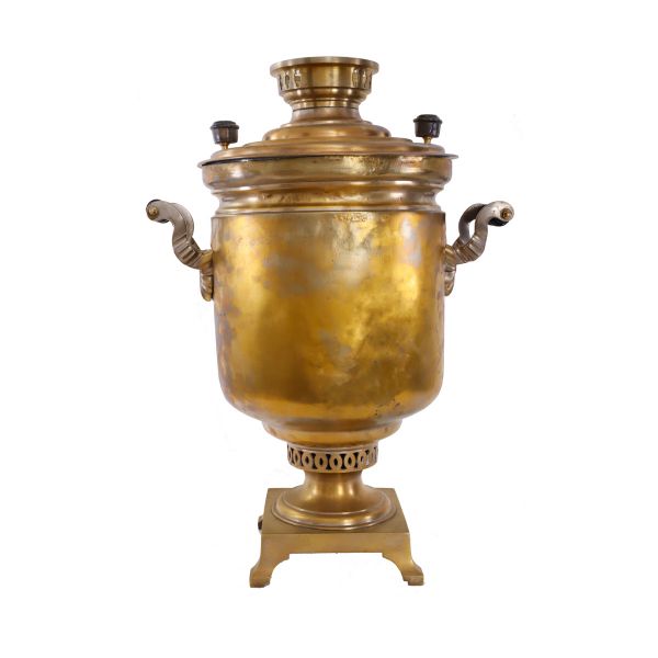 Samovar ce a aparținut Cafenelei Capșa, 1899, atelierul Batashev