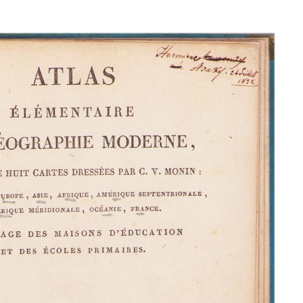Atlas élémentaire de géographie moderne, 1838