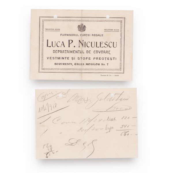 Luca P. Niculescu și Magazinul General din București, două reclame 