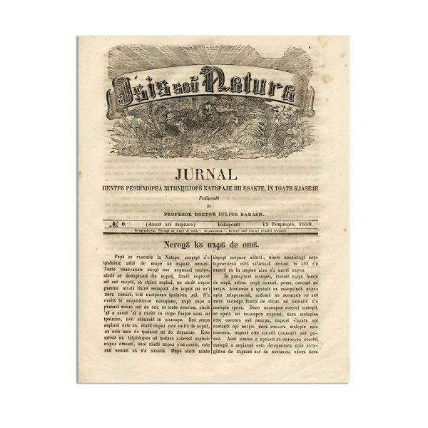 Publicația „Isis sau Natura”, An IV, 1859, 13 numere