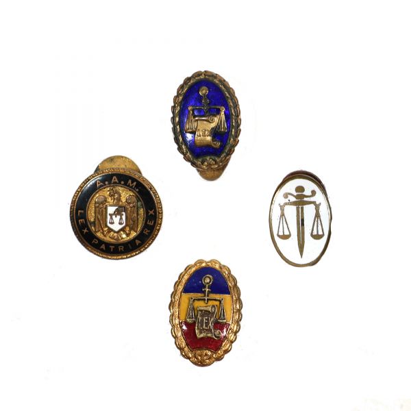 Patru butoniere pentru avocați, cca. 1930