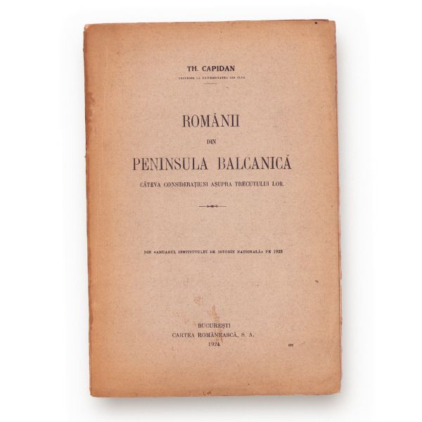 Th. Capidan, șase studii despre popoarele din Peninsula Balcanică, 1910-1927
