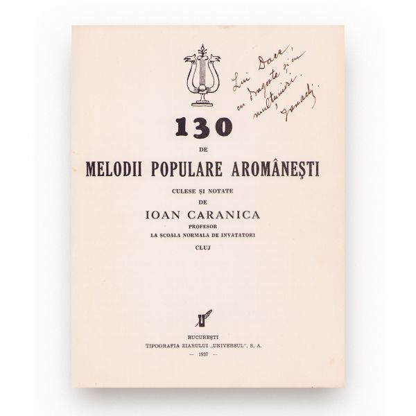 Ioan Caranica, 130 de melodii populare aromânești, 1937