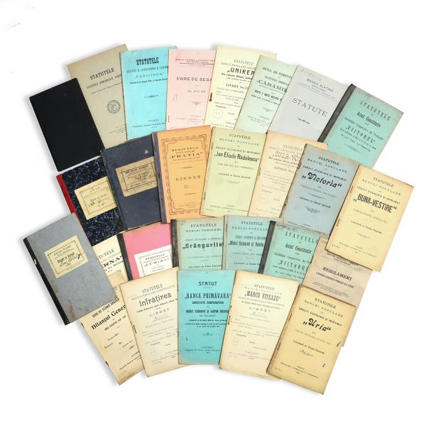 Colecție de 27 statute bancare