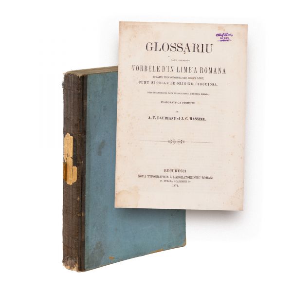 A. T. Laurian, I. C. Massimu, Glossariu, 1871 