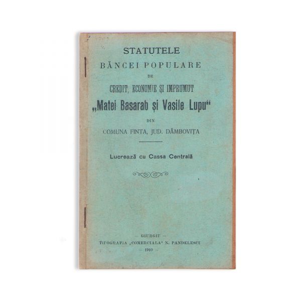 Colecție de 27 statute bancare