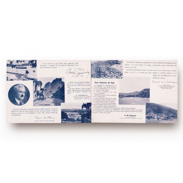 Ateneul „Prof. Nicolae Iorga”, Pliant de propagandă pentru excursia București - America de Sud, 1932