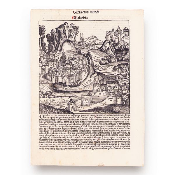 Valahia, xilogravură de Michael Wolgemut, 1493
