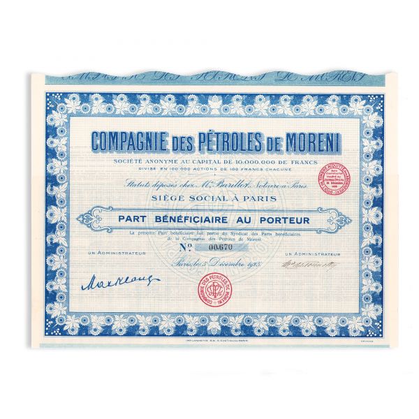 Colecție de 12 acțiuni emise de societăți petrolifere