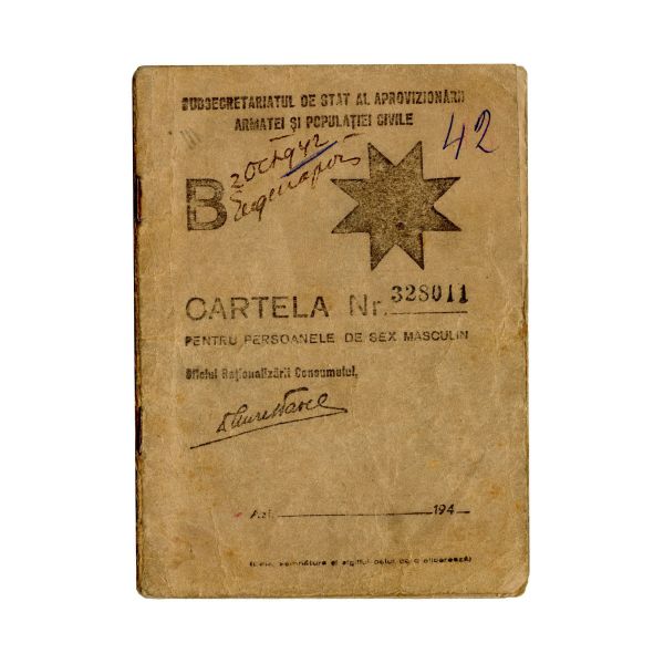 Două cartele pentru alimente, 1941-1942