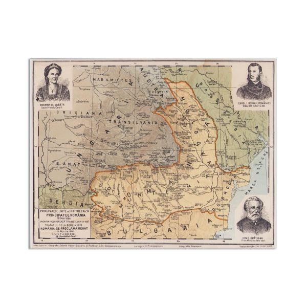 Harta Principatelor Române, 1866 - 1881