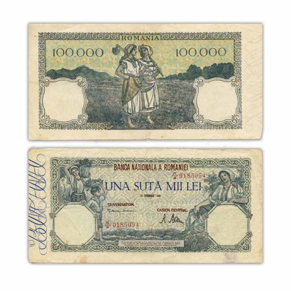 Colecție de 26 bancnote din perioada 1942-1946