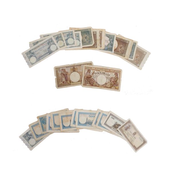 Colecție de 26 bancnote din perioada 1942-1946
