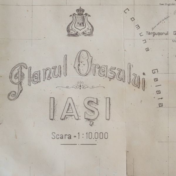 Planul orașului Iași, cca. 1890