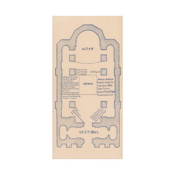 Planul Catedralei din Alba-Iulia, 1922