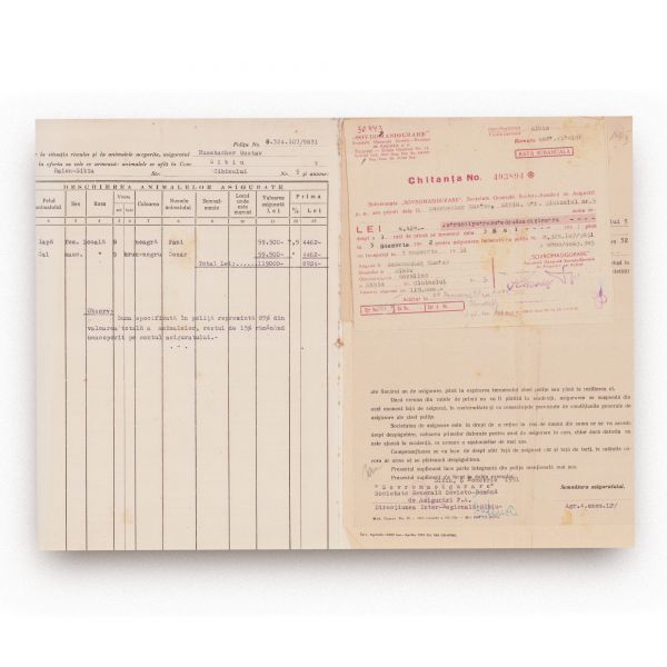 Sovromasigurare, două polițe de asigurare, 1951-1954
