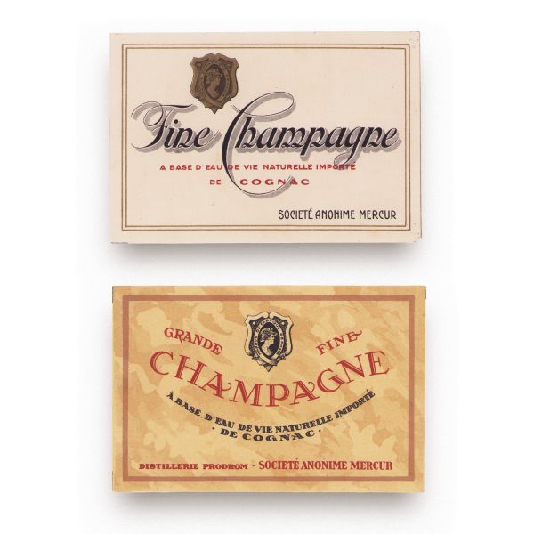 Două etichete pentru șampanie, Societatea Anonimă Mercur