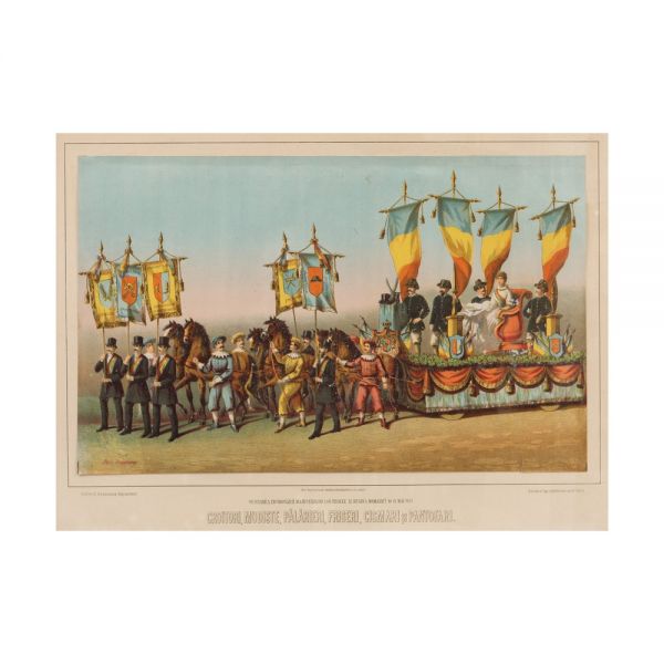 Carol Popp de Szathmáry, Croitori, Modiste, Pălărieri, Frizeri, Cizmari și Pantofari - Albumul Carelor Simbolice, cromolitografie