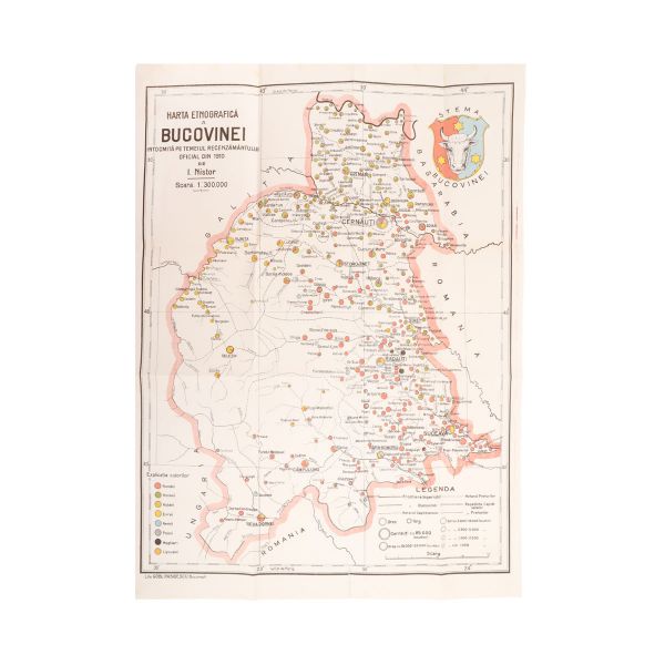 Harta etnografică a Bucovinei, 1900
