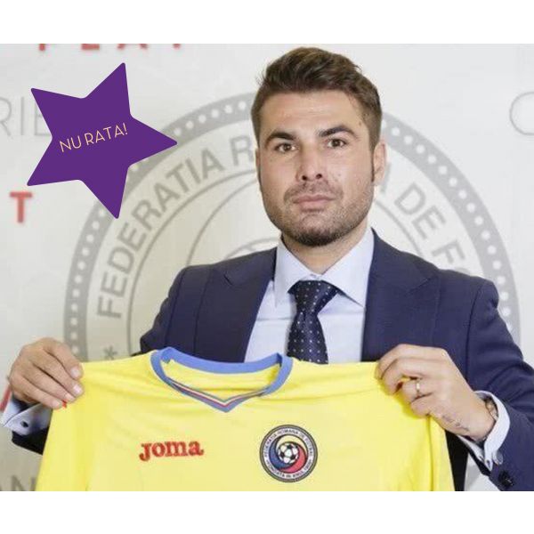 Tricou al Naționalei României semnat de Adrian Mutu
