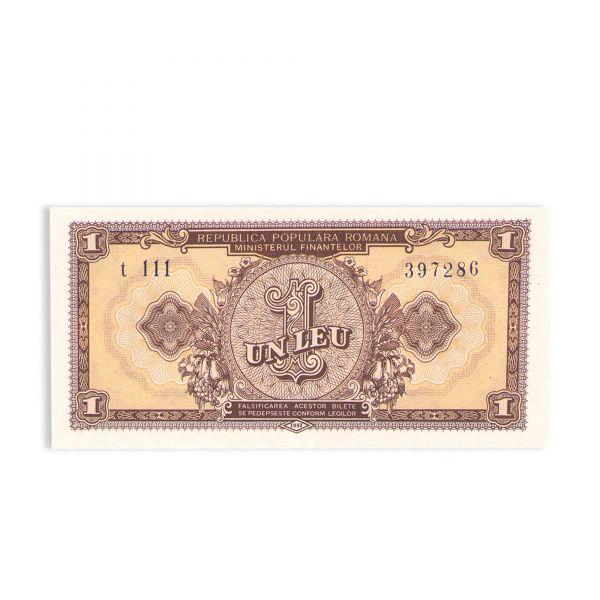 Trei bancnote + două cecuri de călătorie, 1952 - 1983