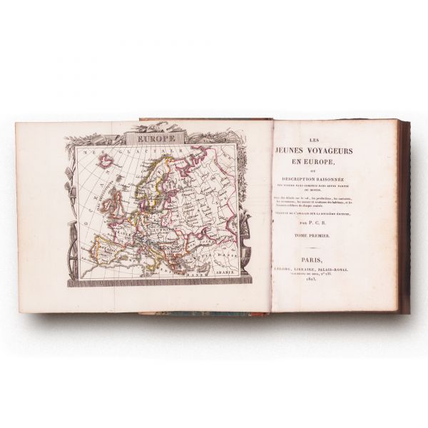 Pierre Cesar Briand, Tinerii călători în Europa, 1823, 5 volume colligate în 3 tomuri